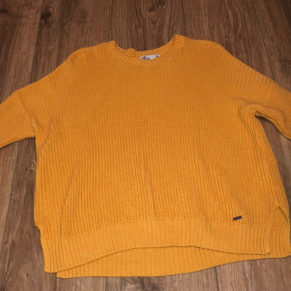 Yellow knit, Hollister sweater